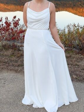 brown autumn wedding guest dress New Pleated Flared Sleeve Abaya with Belt. (MA193) White / XL Mermaid Bridesmaid Dresses Sweetheart victorian 5 (108 cm) 14 Wood:White Oak